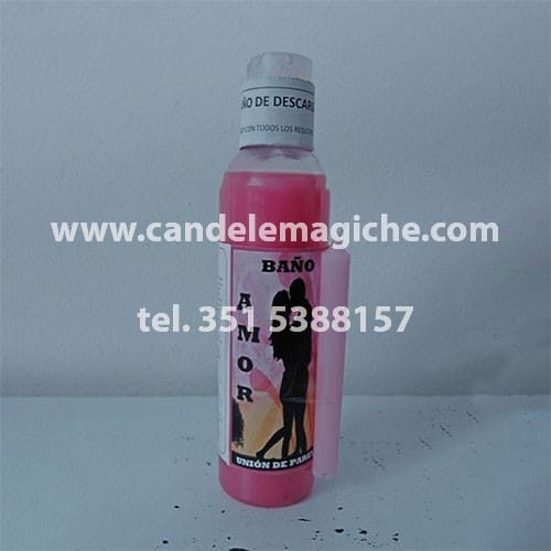bottiglietta di bagno purificatorio per amore
