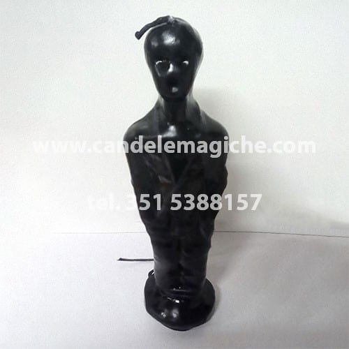candela a forma di statuetta dell'amarrado incatenato