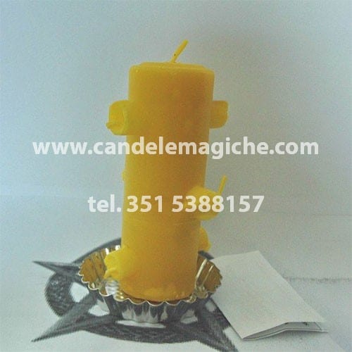 candela 7 fiamme brasiliana di colore giallo