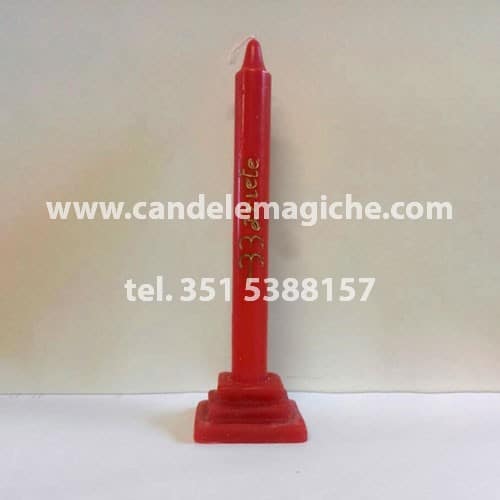 candela rossa zodiacale dell'ariete