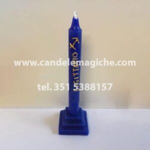 candela blu dello zodiaco segno sagittario