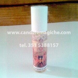 bottiglietta di olio estratto dalla radice di giovanni il conquistatore