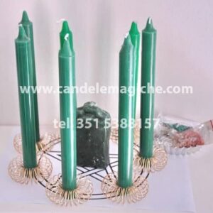 kit candele per rito del muro verde
