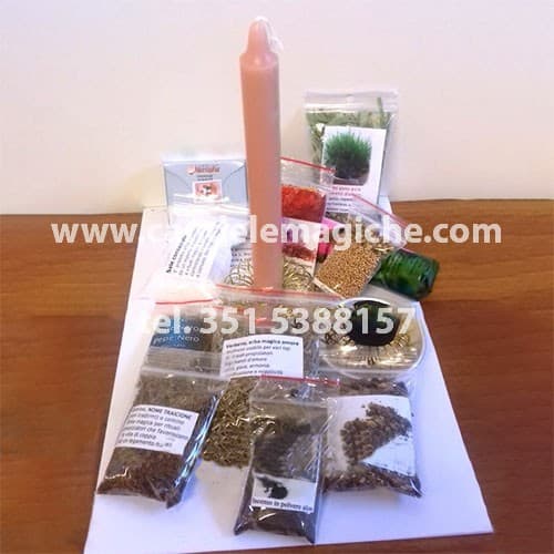 kit di erbe per il rito della smania gialla