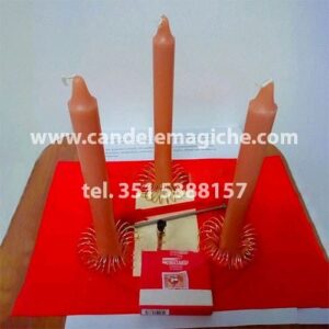 rito delle tre candele in cera d'api