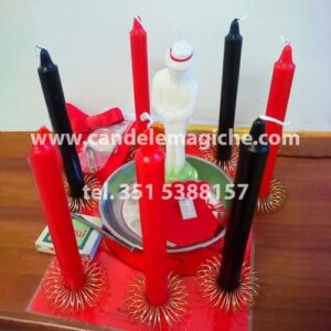 candele rosse e nere per rituale di exe ze pelintra