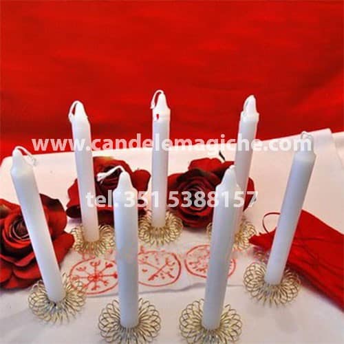 set di candele per il rituale pomba gira menina