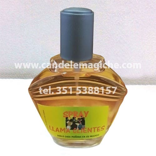 bottiglietta spray llama clientes per attirare clientela