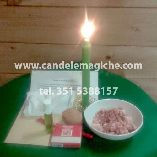 candela verde per rituale per rimanere incinta