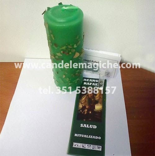 cero verde dell'arcangelo rafael per rituale