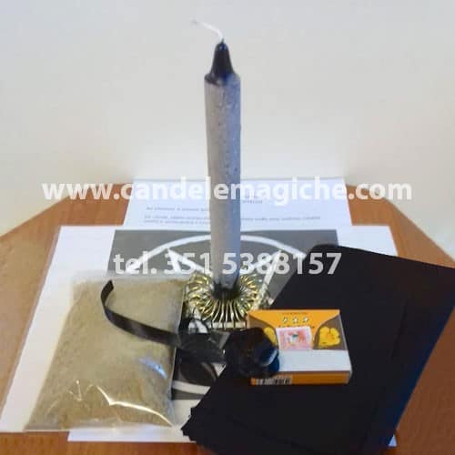 candela malefica per svolgere il rito del cuore di vitello