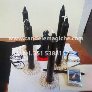 kit di candele e accessori per svolgere il rito di separazione
