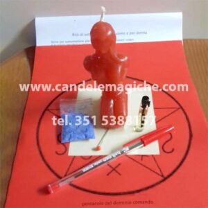 candela figurata di donna per rito di sottomissione