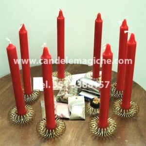 set di candele rosse per svolgere il rituale di san juan loco