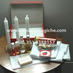 set di accessori e materiale occorrente per recitare la triplice novena anime sole