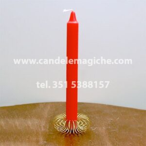 candela cilindrica arancione