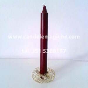 candela cilindrica bordeaux
