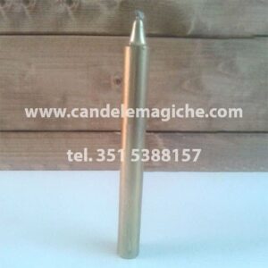 candela cilindrica colore oro