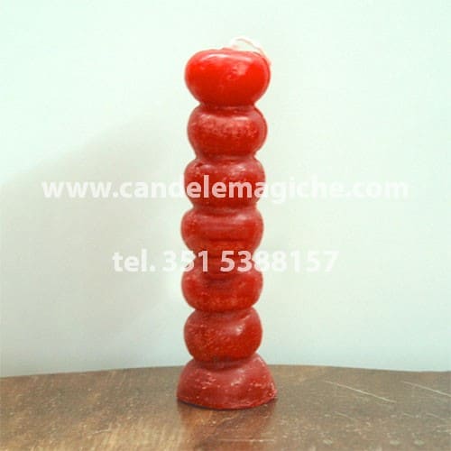 candela dai sette nodi rossa