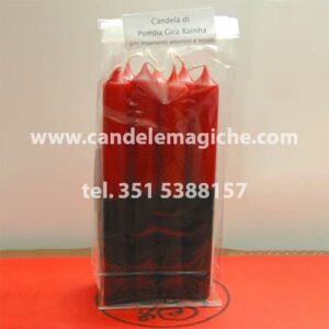 confezione 10 pezzi di candele pomba gira rainha