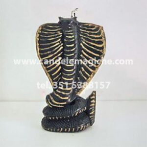 candela a forma di cobra di colore nero
