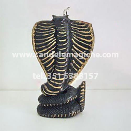 candela a forma di cobra di colore nero