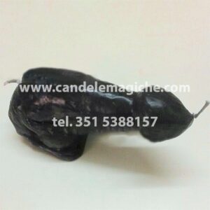 candela fallo nero a forma di pene moscio