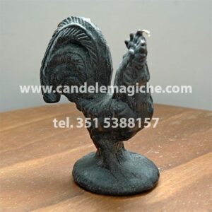 candela a forma di gallina nera