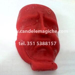 candela del pensiero di colore rosso