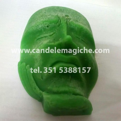 candela del pensiero di colore verde