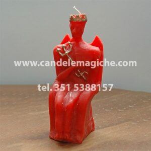 candela raffigurante la statuetta di exu rei