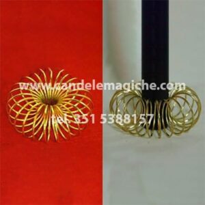 portacandela a molla di colore oro