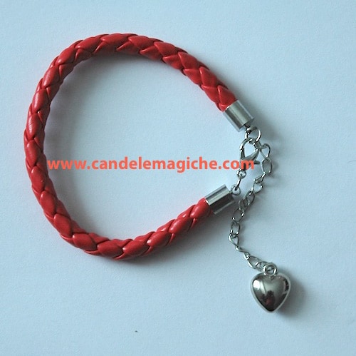 bracciale con ciondolo a forma di cuore