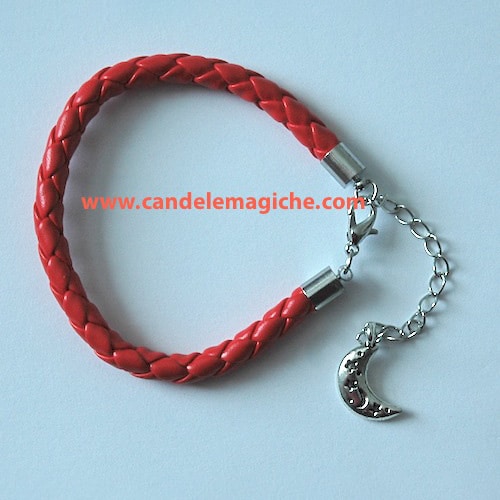 bracciale con ciondolo a forma di luna