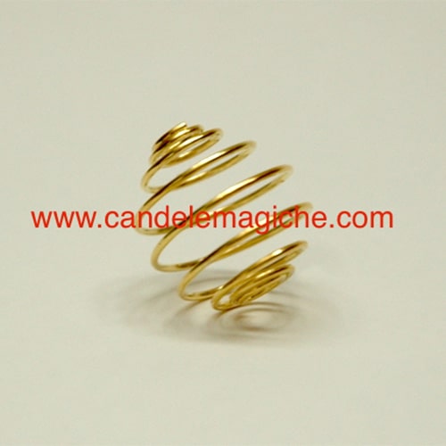 mollaa spirale di colore oro da utilizzare come porta pietre