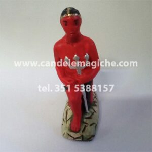 statua di exu rey in gesso per altari