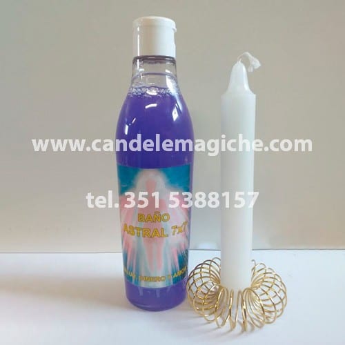 confezione bagno astrale sette poteri e candela