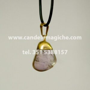 ciondolo portafortuna con pietra ametista per il segno zodiacale del sagittario