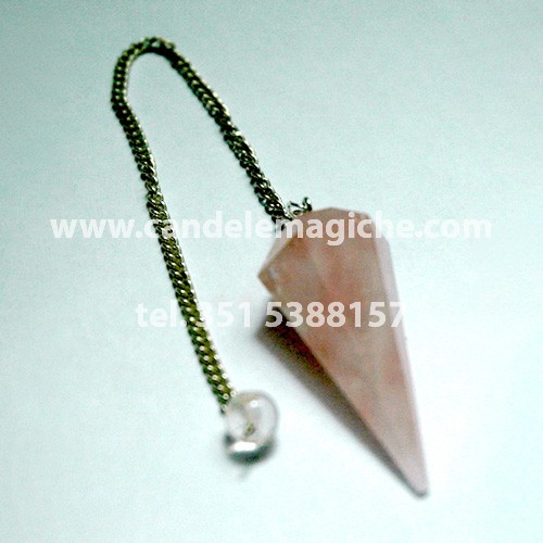 pendolino magico di quarzo rosa