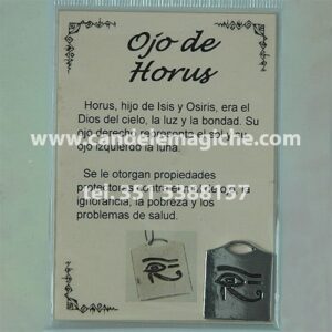 talismano a medaglia con occhio di horus