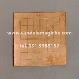 talismano in rame con pentacolo di sorath