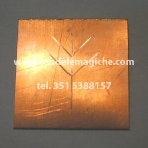 talismano runico in rame per avere guadagni economici