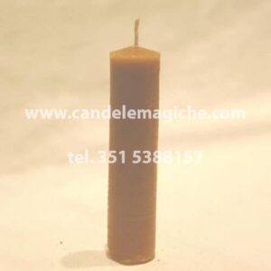 candela di supporto per rituali in pura cera d'api