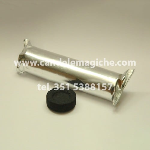 confezione da 10 pezzi di carboncini brucia insenso