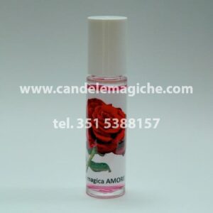 flacone di essenza magica amore alle rose