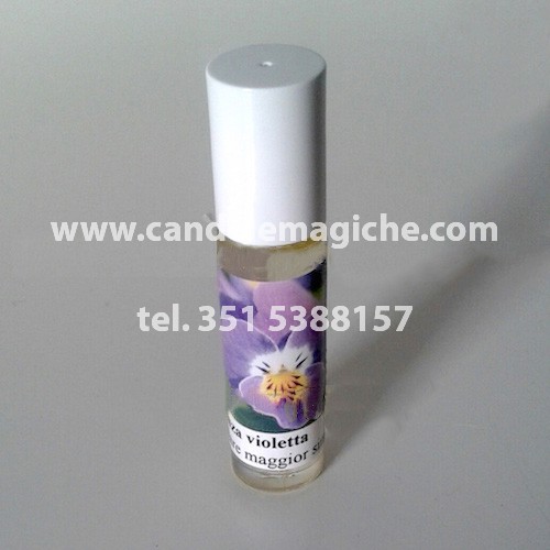 flaconcino di essenza di violetta