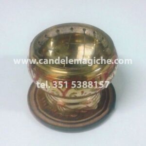 incensiere da tavolo in bronzo