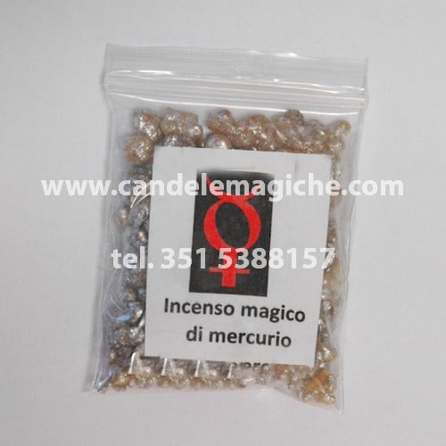 bustina di incenso magico di mercurio