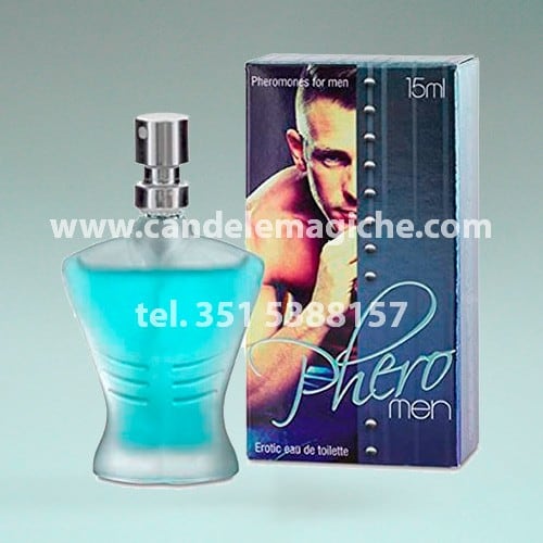 bottiglietta di profumo ai feromoni per uomo
