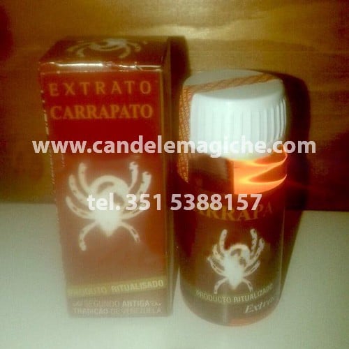 flacone di profumo magico garrapata